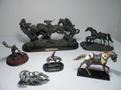 Lot of five western-themed horse/cowboy