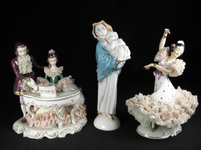 Two Dresden porcelain figurines