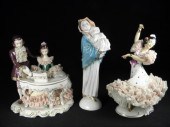 Two Dresden porcelain figurines along