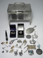 Collection of assorted costume jewelry