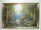 Josef Kugler oil on canvas landscape