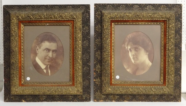 Pair 19th c Victorian frames with 1673ab
