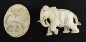 Lot 2 Asian ivory pcs including 1674d0