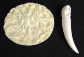 Lot 2 pcs Asian ivory tooth 1674cc