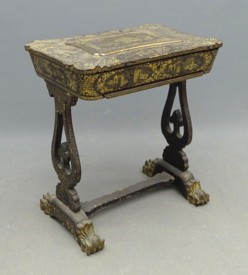 19th c Chinese chinoiserie sewing 167c4c