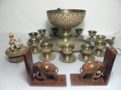 Group lot of assorted decorative items.