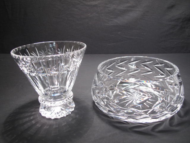 Cut crystal centerpiece bowl and 16bacc