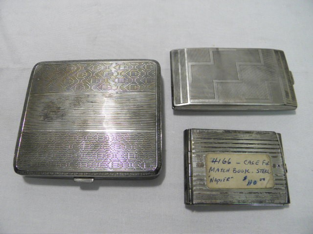 Two silver cigarette cases a 1699b2