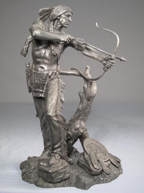  Sioux Hunter pewter figure 169a2d