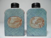 Pair Chinese ceramic tea bottles  16d1e3