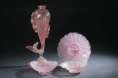 PINK MURANO GLASS FISH-FORM VASE mid-20th