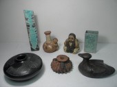 Lot of assorted art pottery. Includes