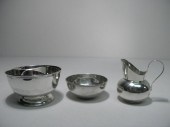 Lot of three pieces of American sterling