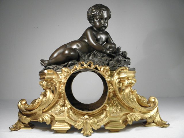 A French Rococo style bronze and 16c066