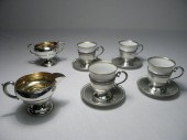 Lot of assorted sterling silver tablewares.