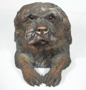 Black forest carved Walnut dog form 16c0fd