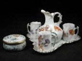 Royal Saxe five piece hand painted 16c125