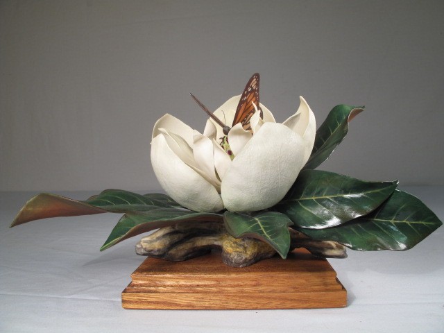 Boehm porcelain sculpture. Magnolia