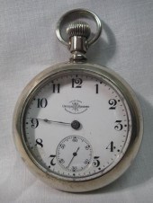 Size 18 pocket watch with Official RR