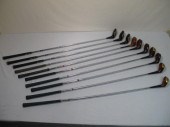 Assorted metal shaft golf clubs  16c573