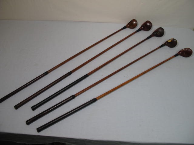 Fancy face wood shaft golf clubs  16c578