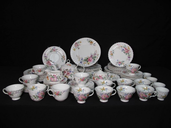Royal Doulton porcelain dinnerware set. 92