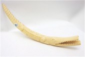 AFRICAN ELEPHANT IVORY TUSK hand carved