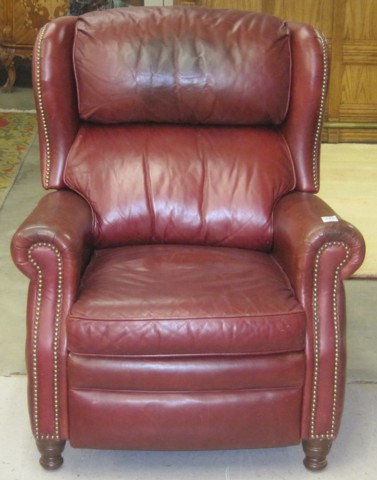 RED LEATHER RECLINER Alexander 16f474