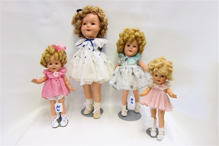 FOUR SHIRLEY TEMPLE DOLLS by Ideal 16fa86