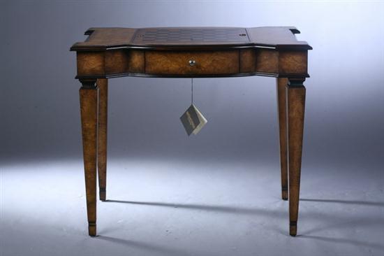 GEORGIAN STYLE YEW WOOD GAMES TABLE 16fe2a