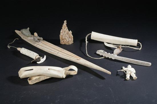 COLLECTION INUIT CARVED IVORY AND 1700c8