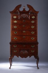 QUEEN ANNE STYLE MAHOGANY HIGHBOY In