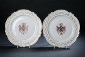 PAIR CHINESE ARMORIAL FAMILLE ROSE PORCELAIN