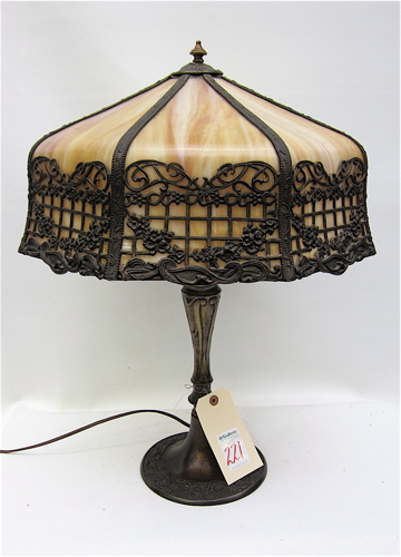 AMERICAN SLAG GLASS TABLE LAMP 1705c4