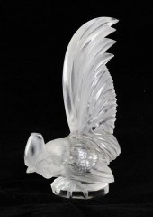 A Lalique frosted glass Le Coq 1708aa