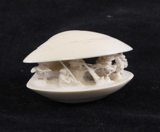 A Japanese ivory carving of the 1708dc