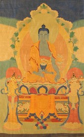 A Sino-Tibetan kesi panel woven with