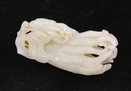 A Chinese white jade carving of 17094b