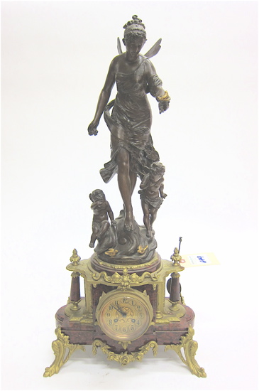 SPELTER AND ROSE MARBLE STATUE 16e50e