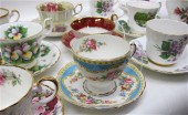 COLLECTION ASSORTED TEACUP SAUCER 16ea40