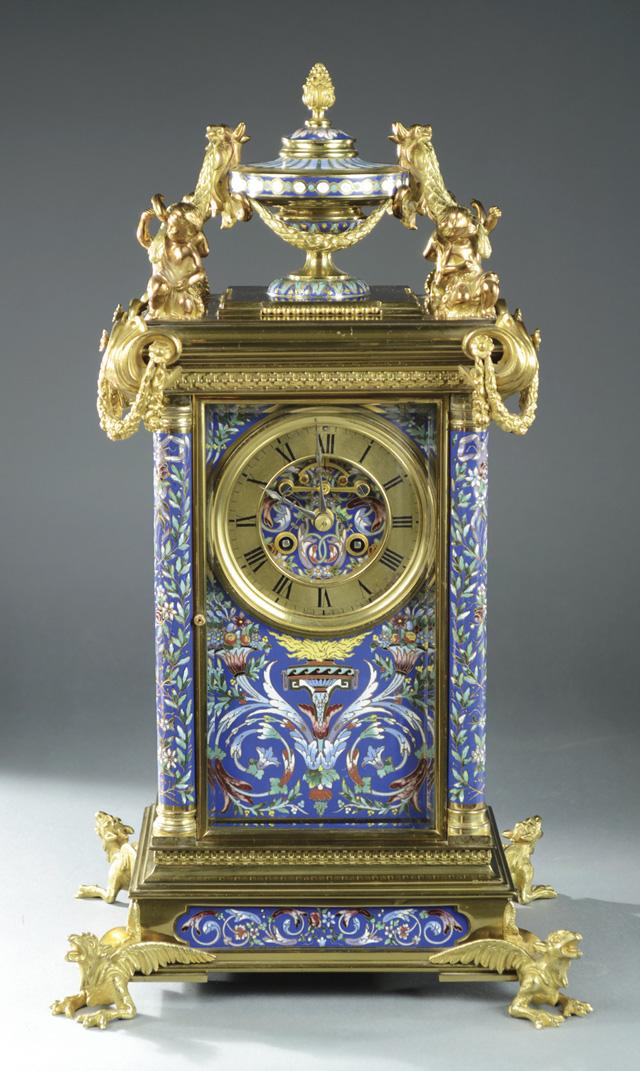 FRENCH GILT BRONZE AND ENAMELED 16eb91