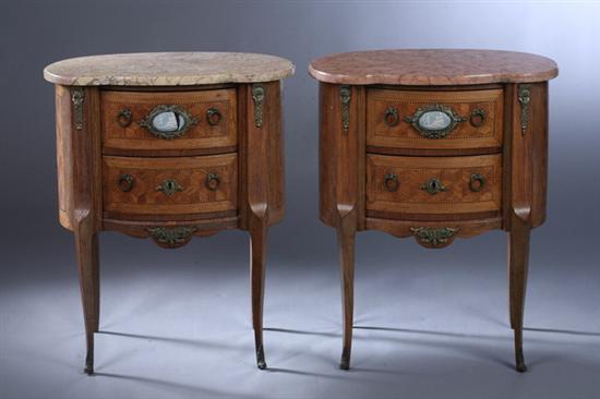 PAIR LOUIS XV STYLE KINGWOOD PARQUETRY 16ee26