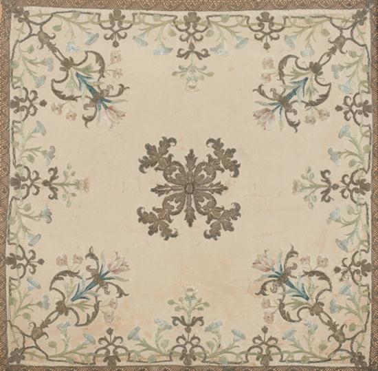 CONTINENTAL EMBROIDERED SILK PANEL 16ef1f
