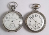 TWO ELGIN OPENFACE POCKET WATCHES: model