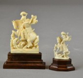 Two European Ivory CarvingsTwo St. George