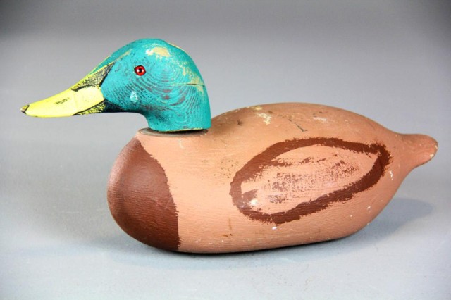Attributed Mason Factory Premier Duck DecoyDepicting