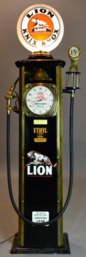 Antique Gas Pump - Lion Knix KnoxBrass