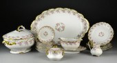  19 Pcs Limoges Porcelain DinnerwareGilt 172551