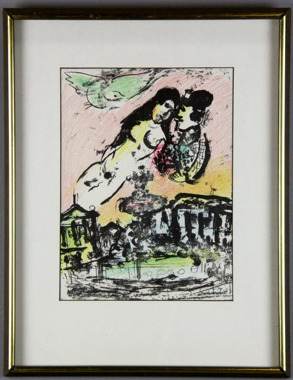 Marc Chagall Original Color Lithograph