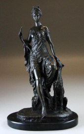 After Ferdinand Preiss Bronze SculptureDepicting